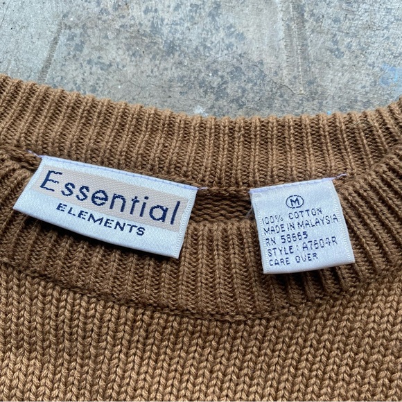 Vintage 90s Crewneck Ribbed Sweater - Picture 4 of 7